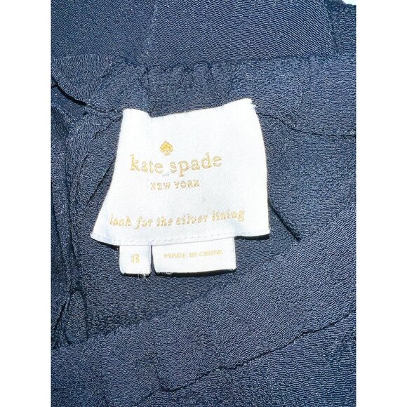 Kate Spade Women’s Black Sleeveless Dress Side Zipper Ribbon Back Tie Size 8 - Picture 3 of 3